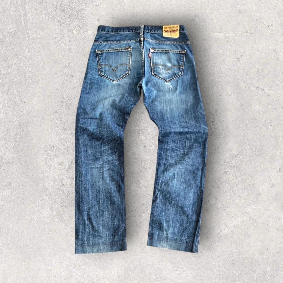 Levi’s 504 navy blue jeans W32 L34 vintage denim relaxed fit