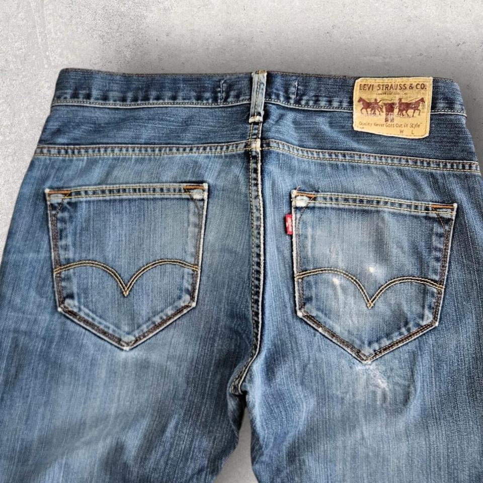 Levi’s 504 navy blue jeans W32 L34 vintage denim relaxed fit