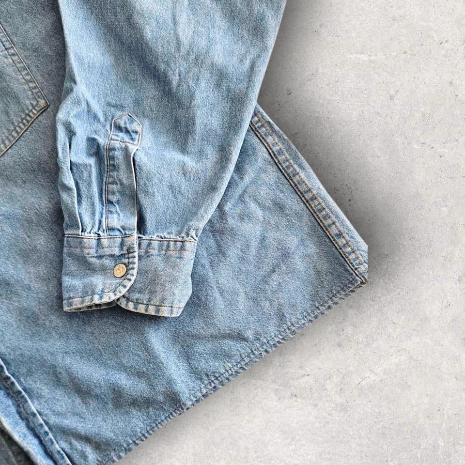 Vintage Carrera Blue Light Denim Jacket Woman's - L ג'קט ג'ינס לייט כחול קררה וינטג'