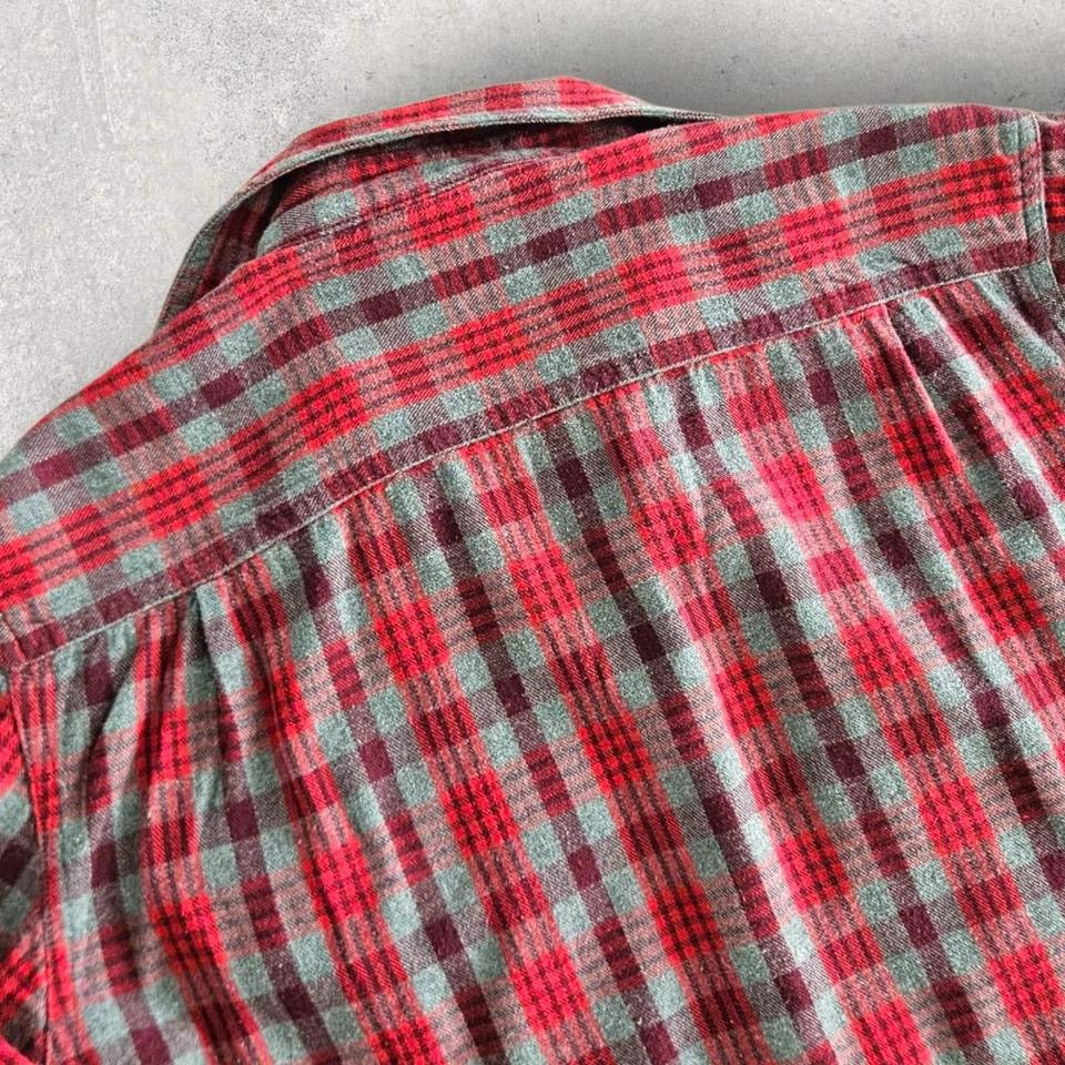 Faded Glory Red Squares Polo Shirt - M חולצת פולו משובצת אדומה פיידד גלורי מידה M       