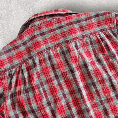 Faded Glory Red Squares Polo Shirt - M חולצת פולו משובצת אדומה פיידד גלורי מידה M       