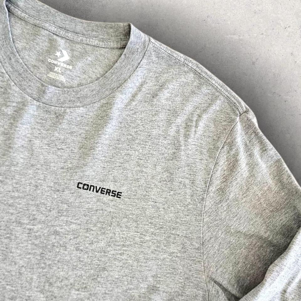 חולצת Converse אפורה לוגו, שרוול ארוך, מידה XL, במצב מצוין.        