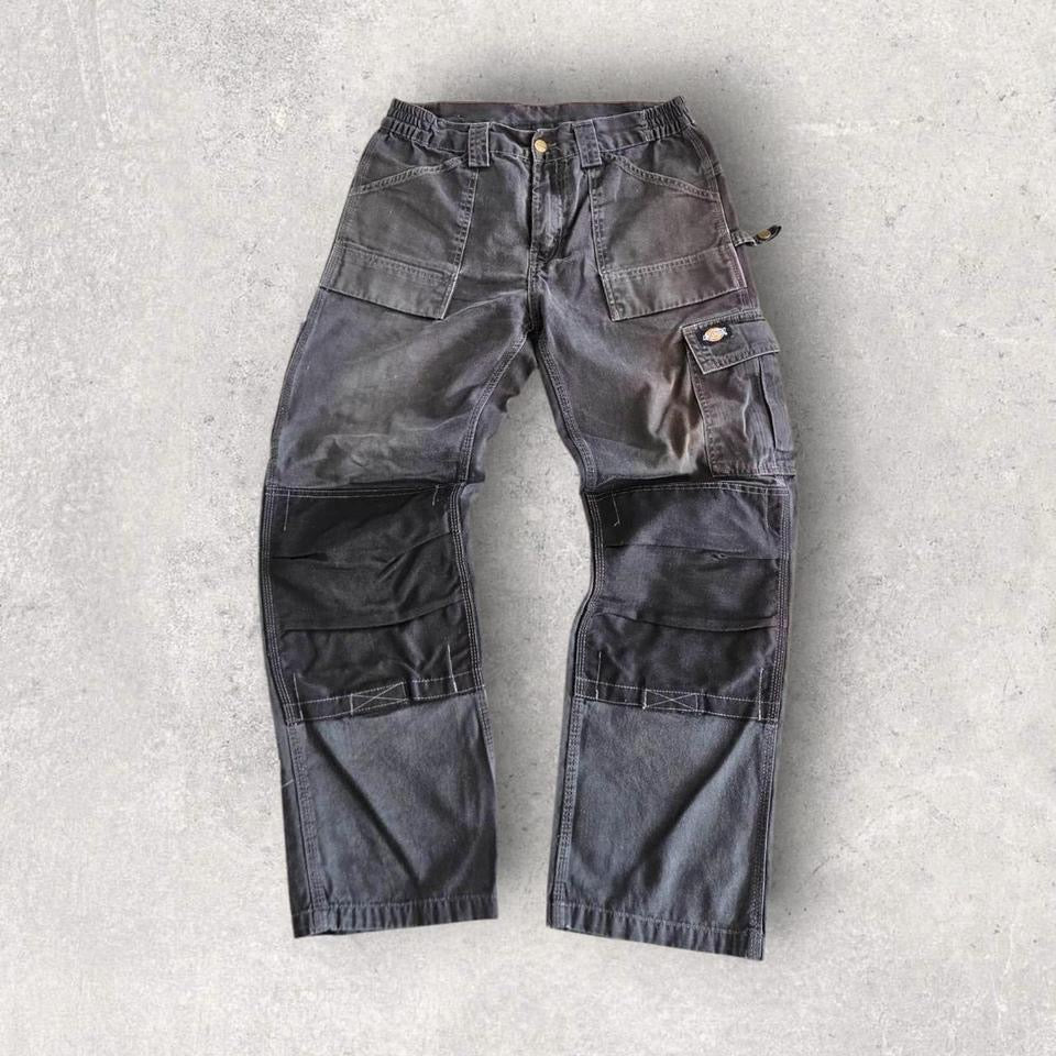 Dickies Grey Double Knee Workwear Pants בצבע אפור, מידה W32