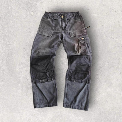 Dickies Grey Double Knee Workwear Pants בצבע אפור, מידה W32