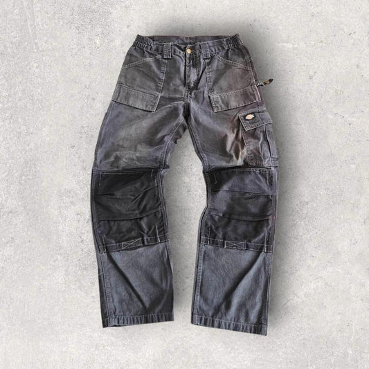 Dickies Grey Double Knee Workwear Pants בצבע אפור, מידה W32
