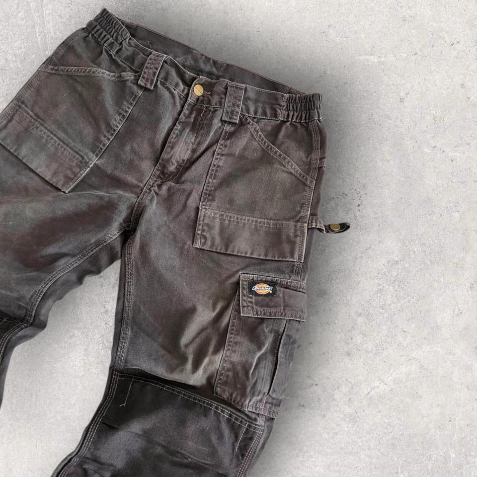 Dickies Grey Double Knee Workwear Pants בצבע אפור, מידה W32