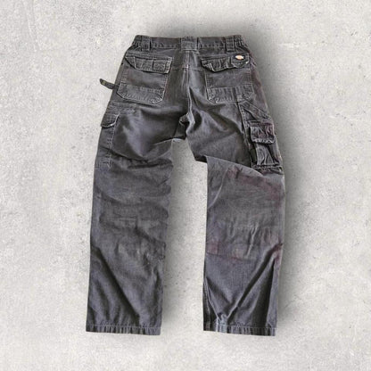 Dickies Grey Double Knee Workwear Pants בצבע אפור, מידה W32