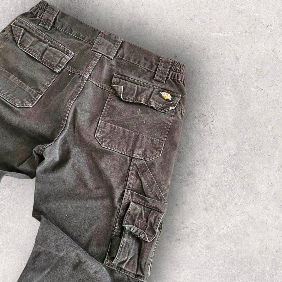 Dickies Grey Double Knee Workwear Pants בצבע אפור, מידה W32