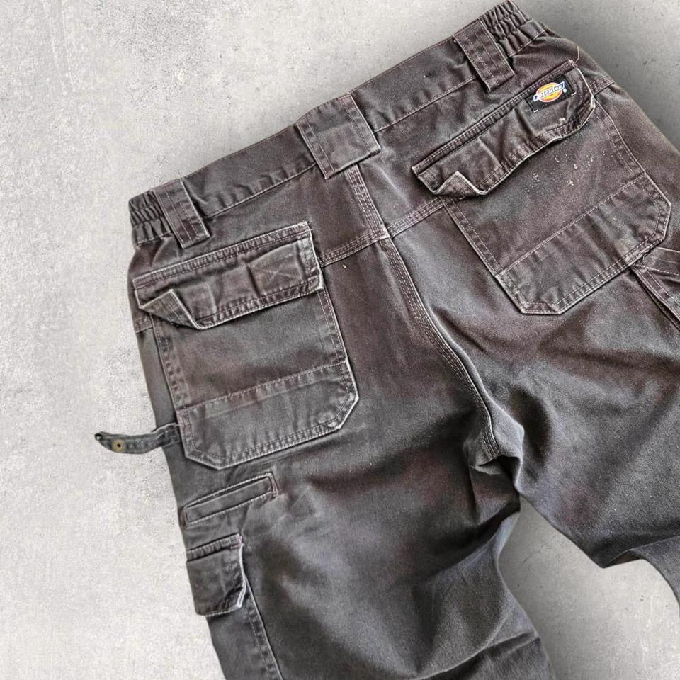 Dickies Grey Double Knee Workwear Pants בצבע אפור, מידה W32