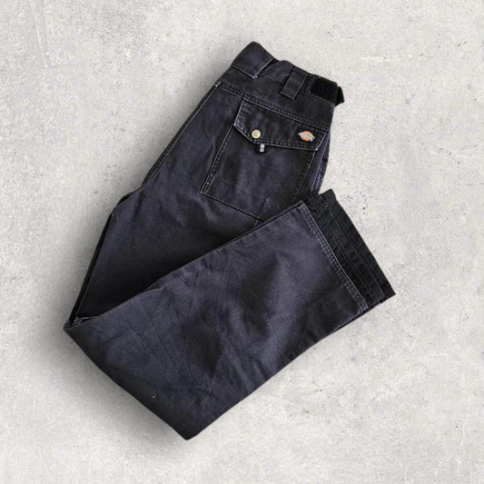 Dickies Black Double Knee Workwear Pants בצבע שחור, מידה W34