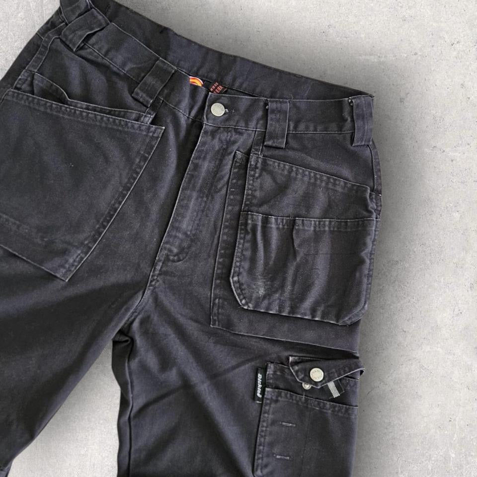 Dickies Black Double Knee Workwear Pants בצבע שחור, מידה W34