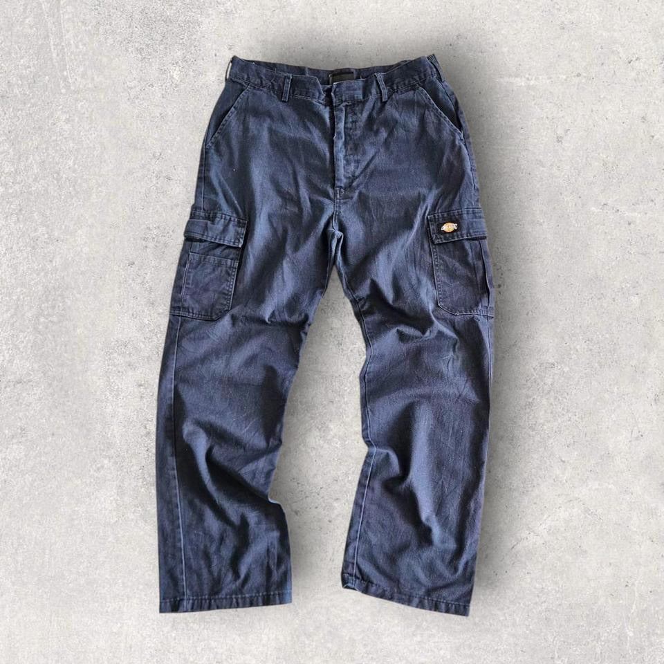Dickies Navy Cargo Pants בצבע כחול נייבי, מידה W34