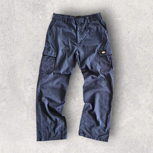 Dickies Navy Cargo Pants בצבע כחול נייבי, מידה W34