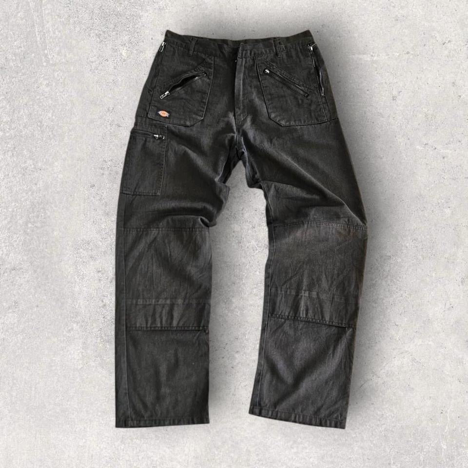 Dickies Black Double Knee Workwear Pants בצבע שחור, מידה W34