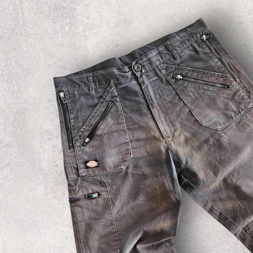 Dickies Grey Double Knee Workwear Pants בצבע אפור, מידה W34