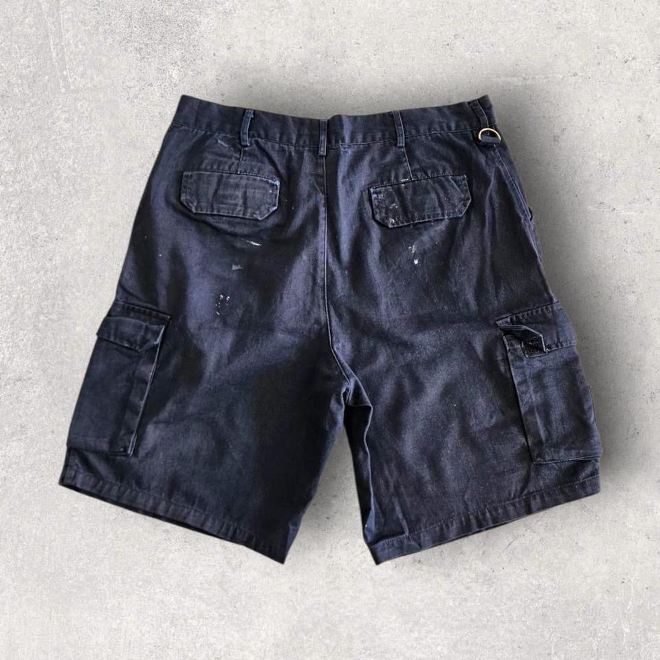 Dickies navy cargo workwear shorts W34 vintage streetwear utility