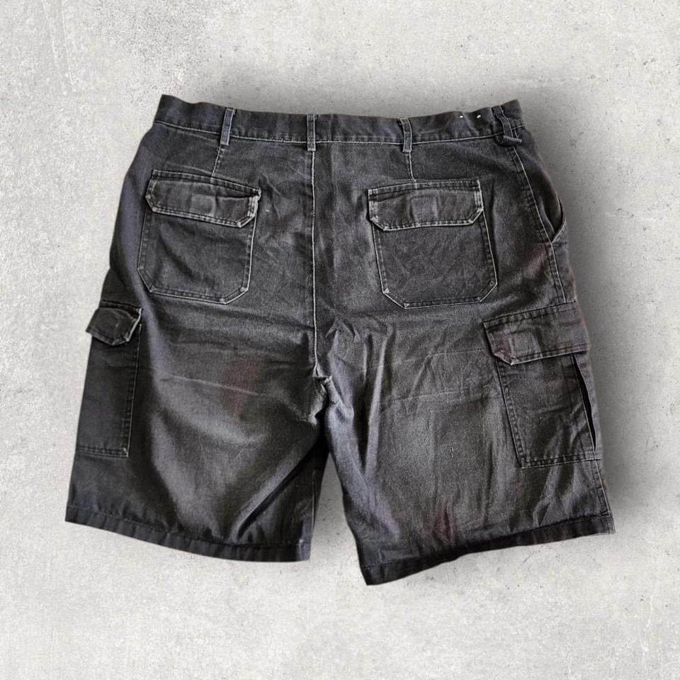 Dickies black cargo workwear shorts W40 vintage streetwear utility