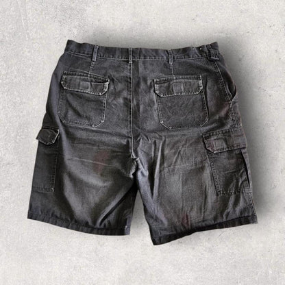 Dickies black cargo workwear shorts W40 vintage streetwear utility