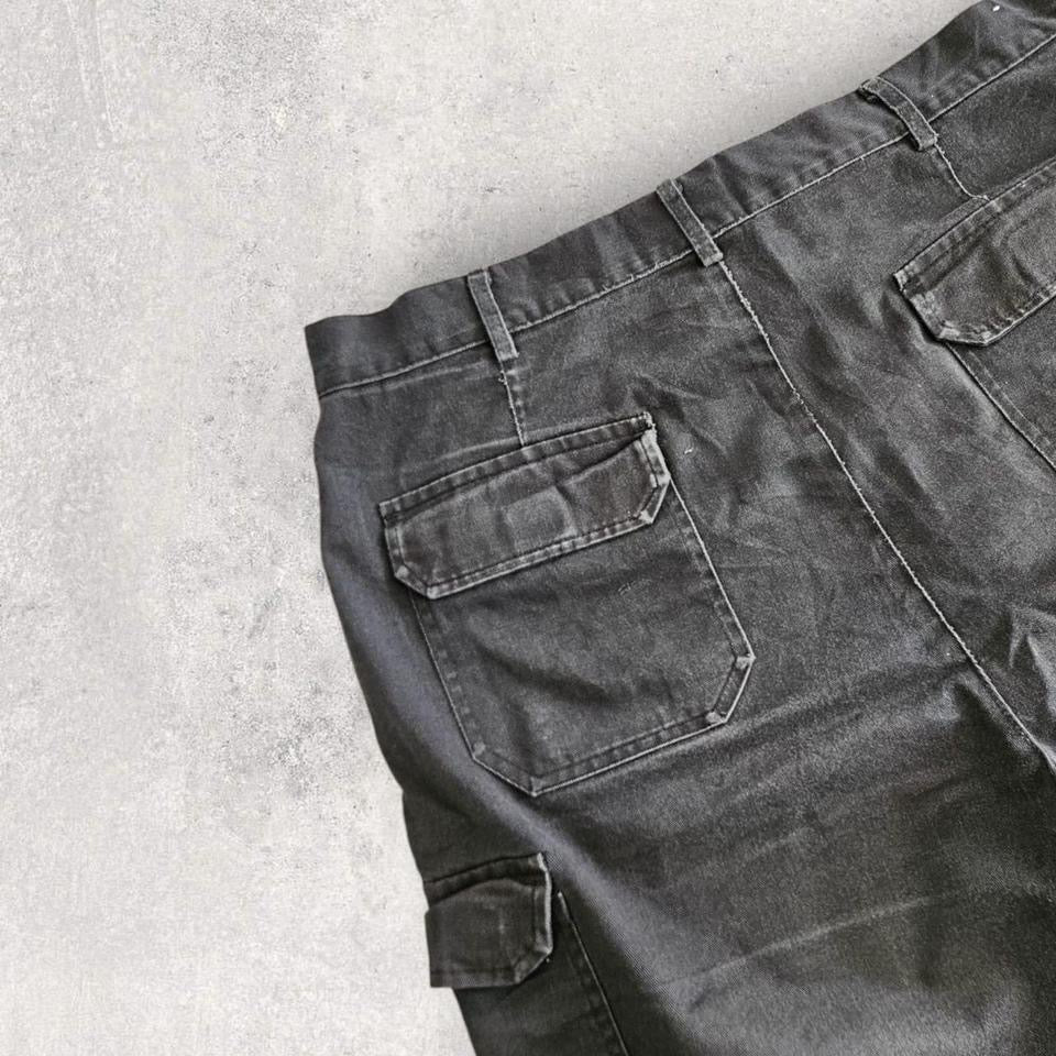 Dickies black cargo workwear shorts W40 vintage streetwear utility