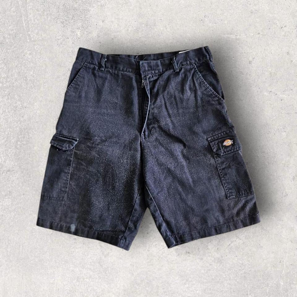 Dickies blue cargo shorts W34 vintage workwear skater 84x58