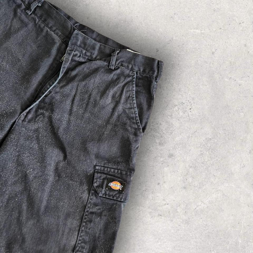 Dickies blue cargo shorts W34 vintage workwear skater 84x58