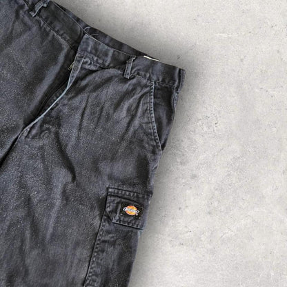 Dickies blue cargo shorts W34 vintage workwear skater 84x58