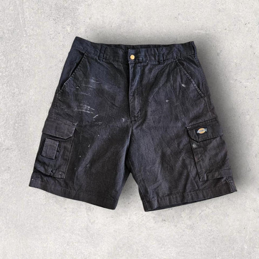Dickies black cargo shorts vintage workwear W34 84x54