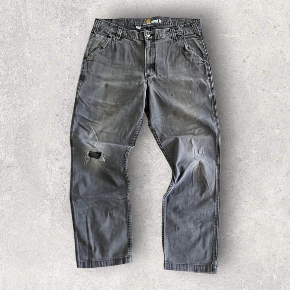 Carhartt grey workwear pants W36 L30 vintage rugged fit