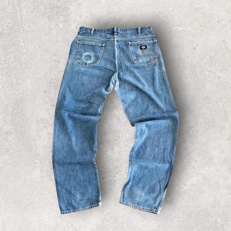 Dickies Blue Denim Jeans W38 L36 vintage workwear fit