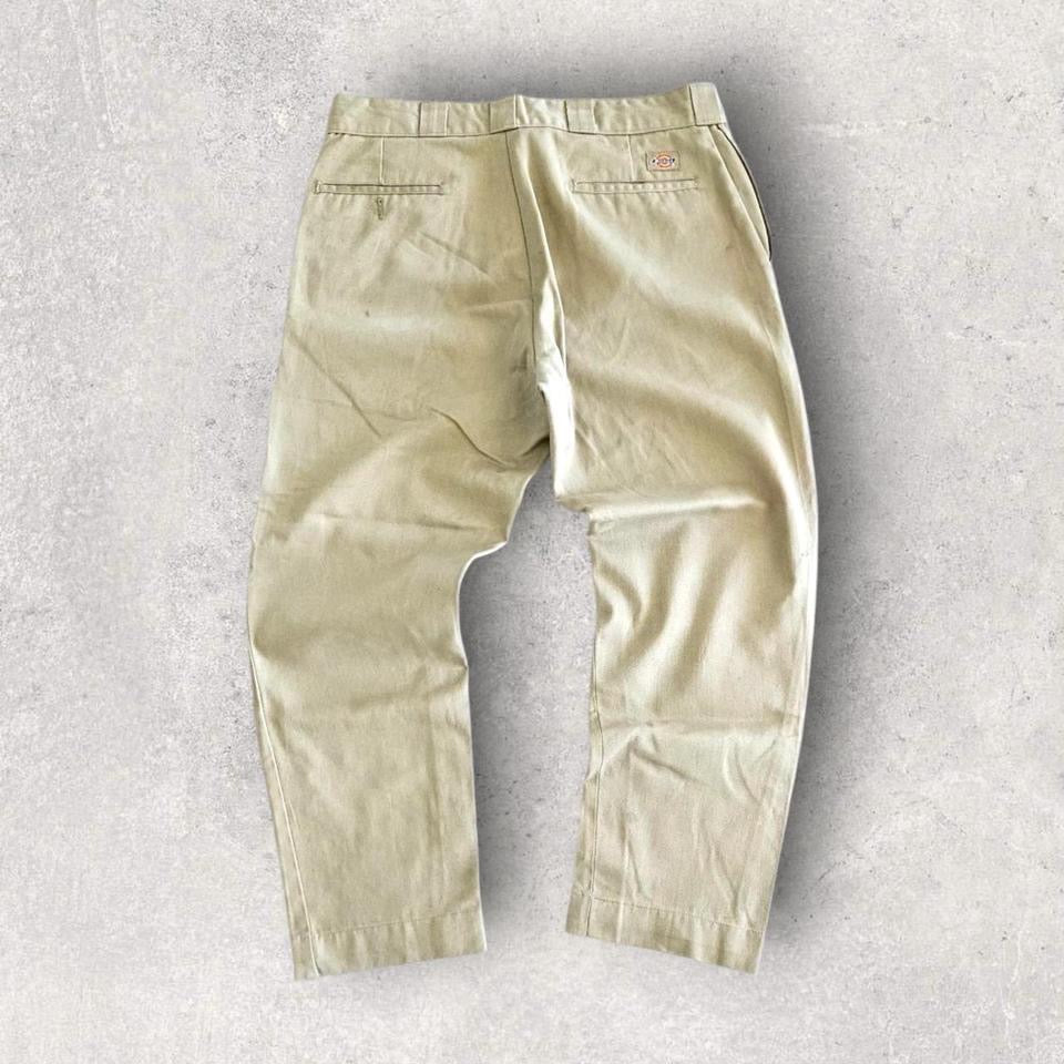 Dickies 874 Cream Pants - W34 – מכנסי דיקיס קלאסיים וינטג׳ בצבע קרים