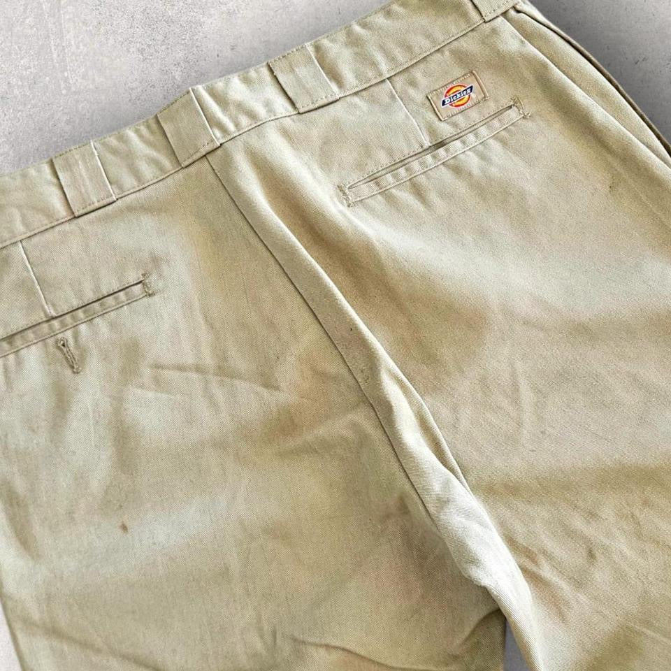 Dickies 874 Cream Pants - W34 – מכנסי דיקיס קלאסיים וינטג׳ בצבע קרים