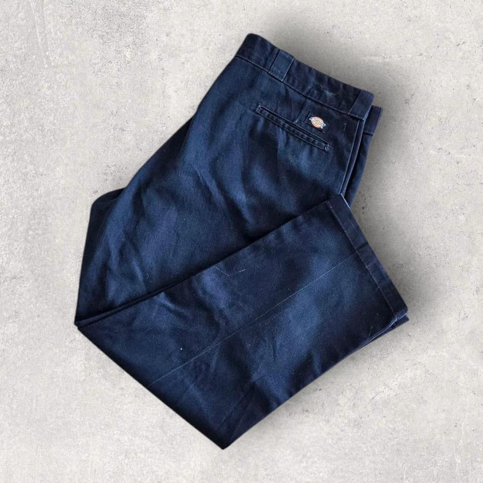 Dickies 874 Navy Pants - W42 L30 – מכנסי דיקיס כחולים קלאסיים לגברים