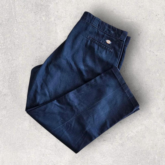 Dickies 874 Navy Pants - W42 L30 – מכנסי דיקיס כחולים קלאסיים לגברים