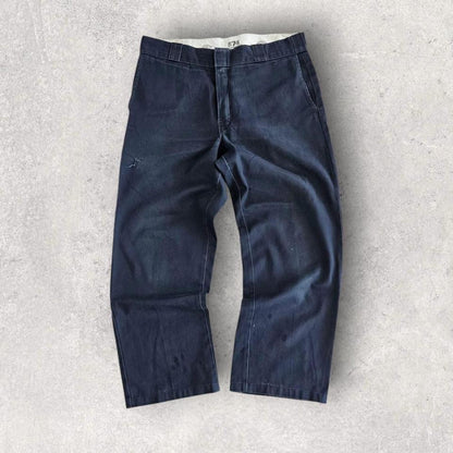 Dickies 874 Navy Pants - W34 L32 – מכנסי דיקיס כחולים וינטג' לגברים