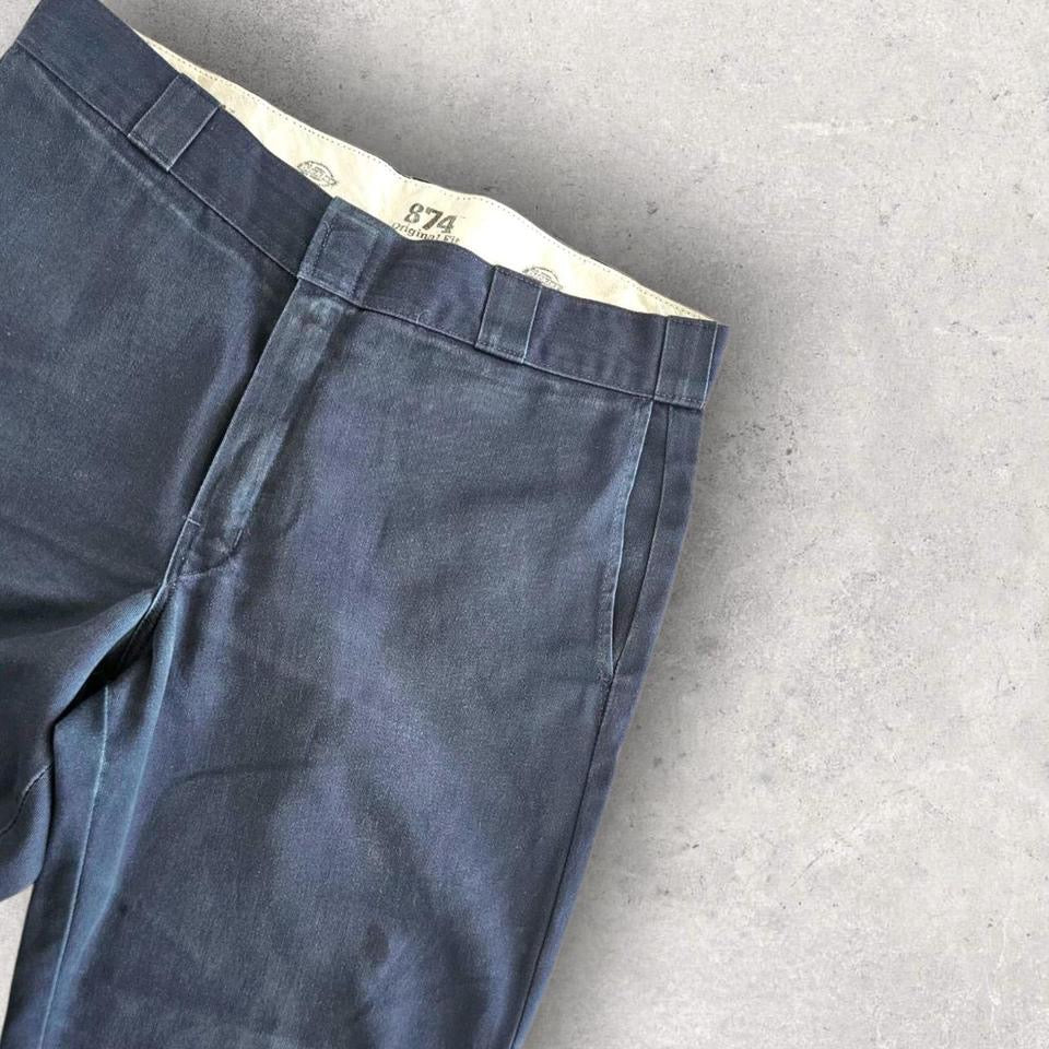 Dickies 874 Navy Pants - W34 L32 – מכנסי דיקיס כחולים וינטג' לגברים