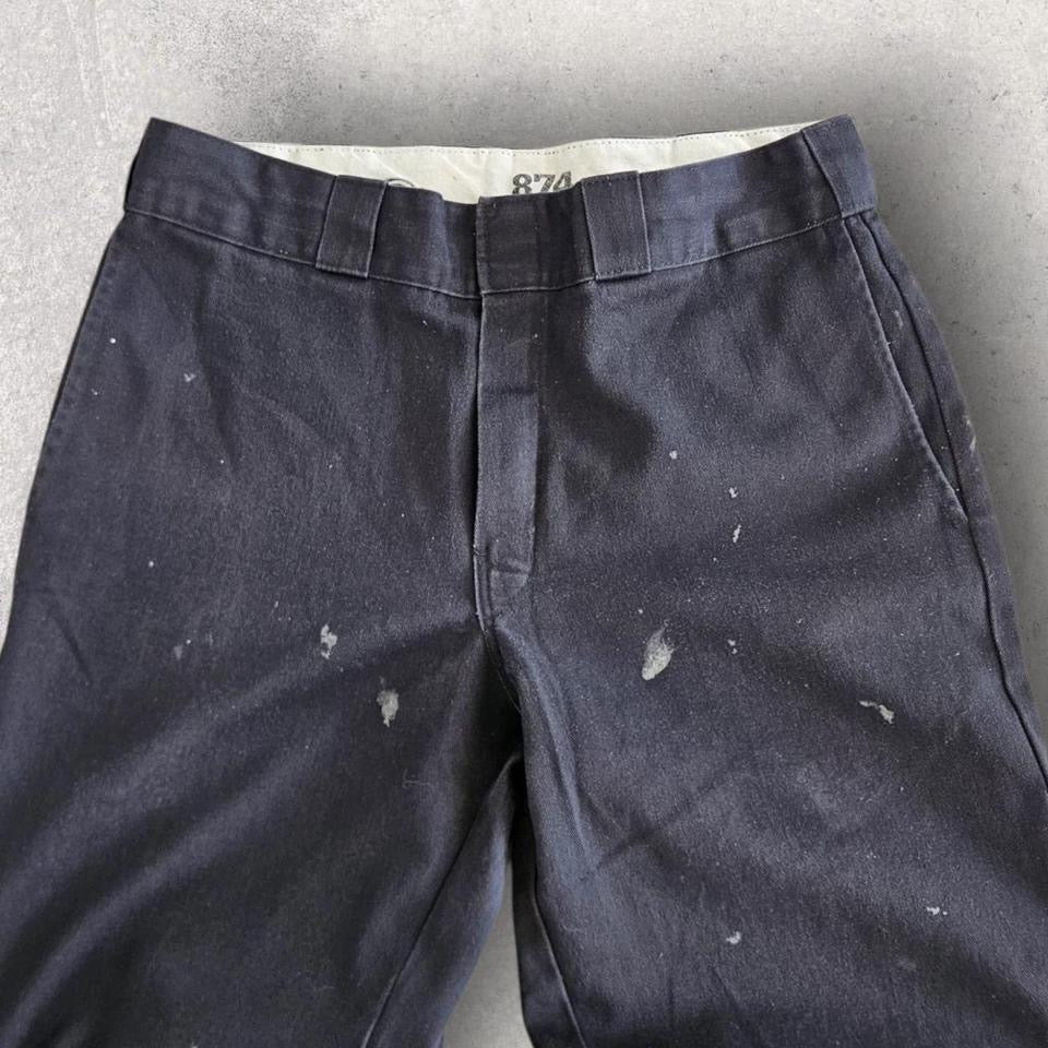 Dickies 874 Black Pants - W32 L30 – מכנסי דיקיס שחורים וינטג' לגברים