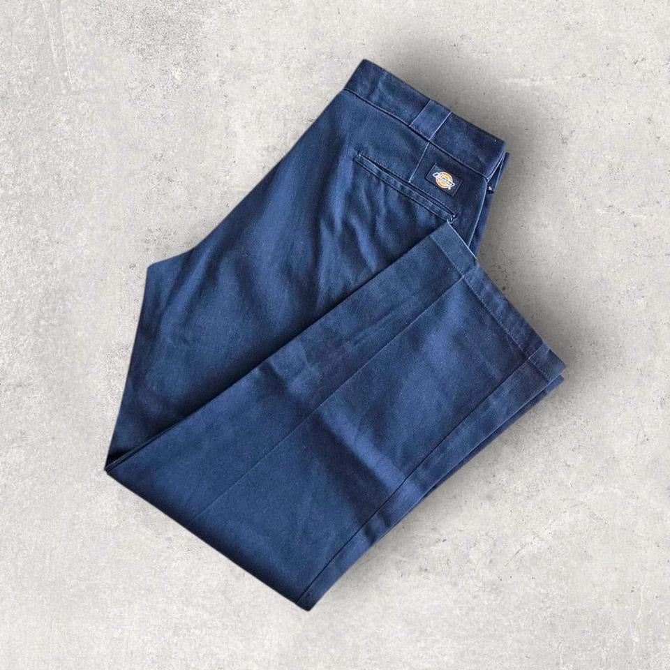 Dickies 874 Navy Pants - W34 L30 – מכנסי דיקיס כחולים וינטג' לגברים