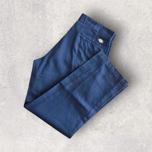Dickies 874 Navy Pants - W34 L30 – מכנסי דיקיס כחולים וינטג' לגברים