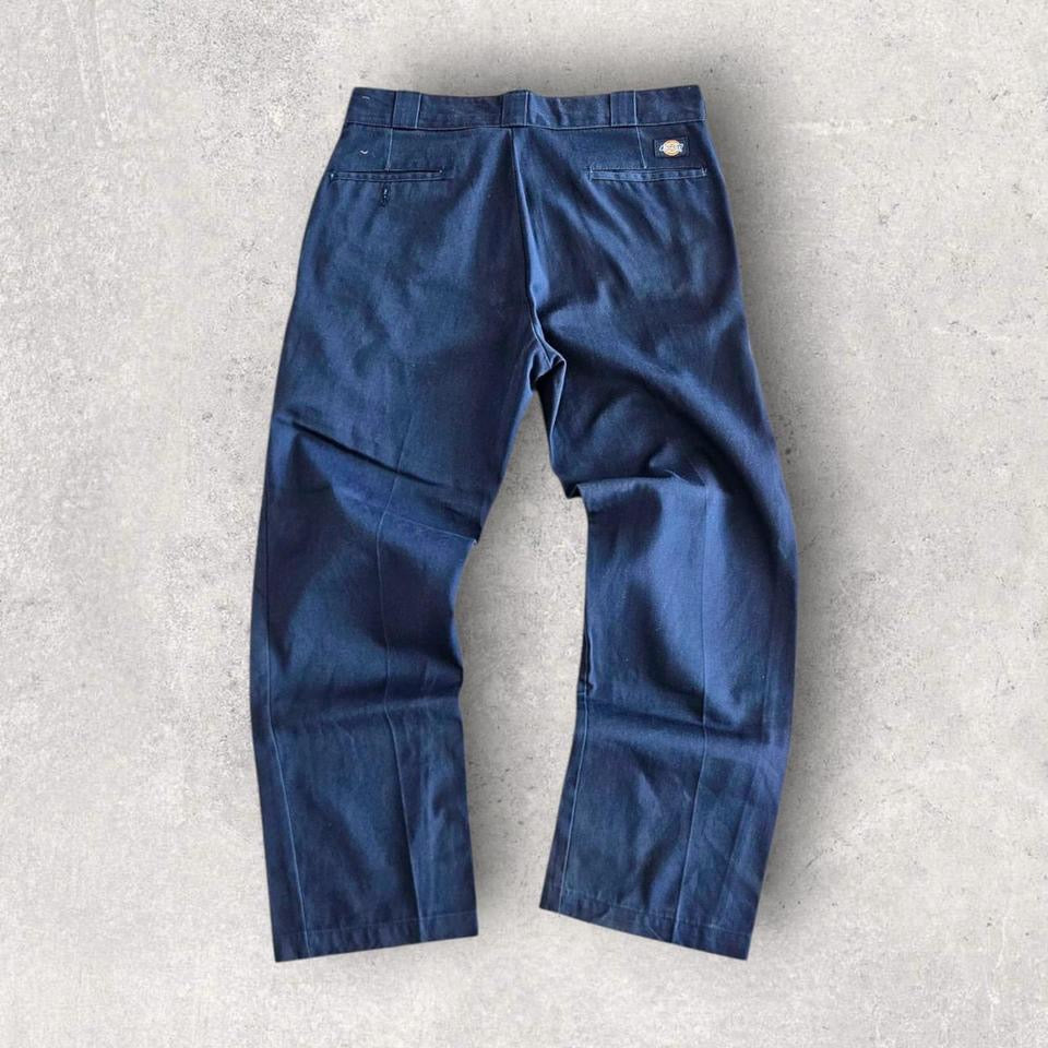 Dickies 874 Navy Pants - W34 L30 – מכנסי דיקיס כחולים וינטג' לגברים
