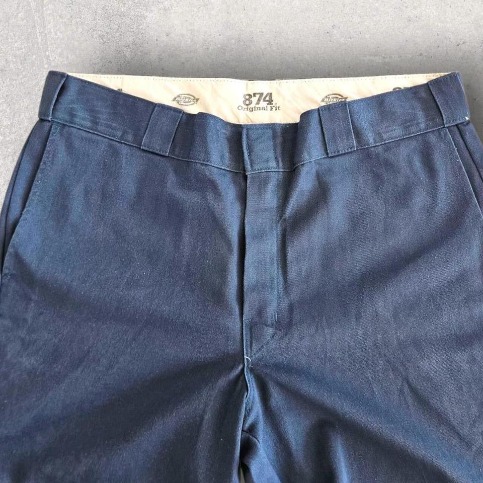Dickies 874 Navy Pants - W34 L30 – מכנסי דיקיס כחולים וינטג' לגברים