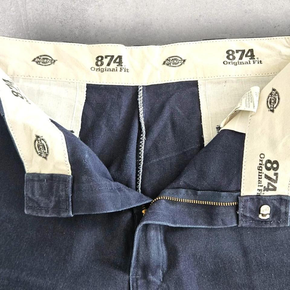 Dickies 874 Navy Pants - W36 L29 – מכנסי דיקיס וינטג' בצבע כחול כהה