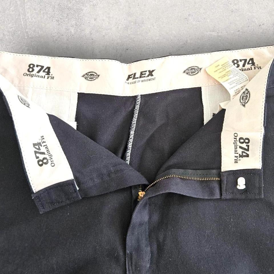 Dickies 874 Black Pants - W40 L32 – מכנסי דיקיס קלאסיים בצבע שחור וינטג'