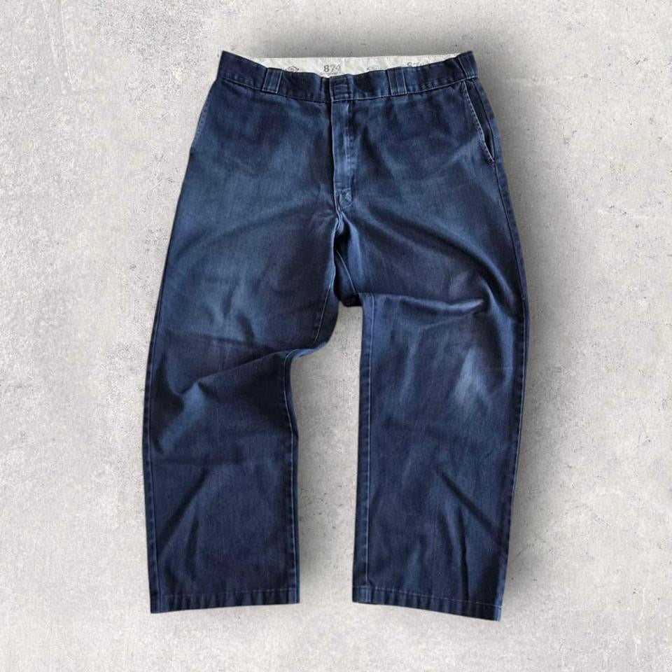 Dickies 874 navy pants classic workwear vintage fit size 92x99