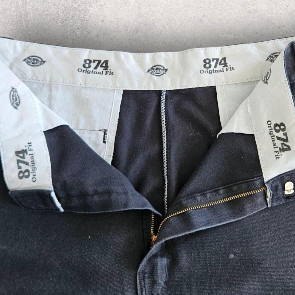Dickies 874 black pants straight fit vintage workwear size 86x113