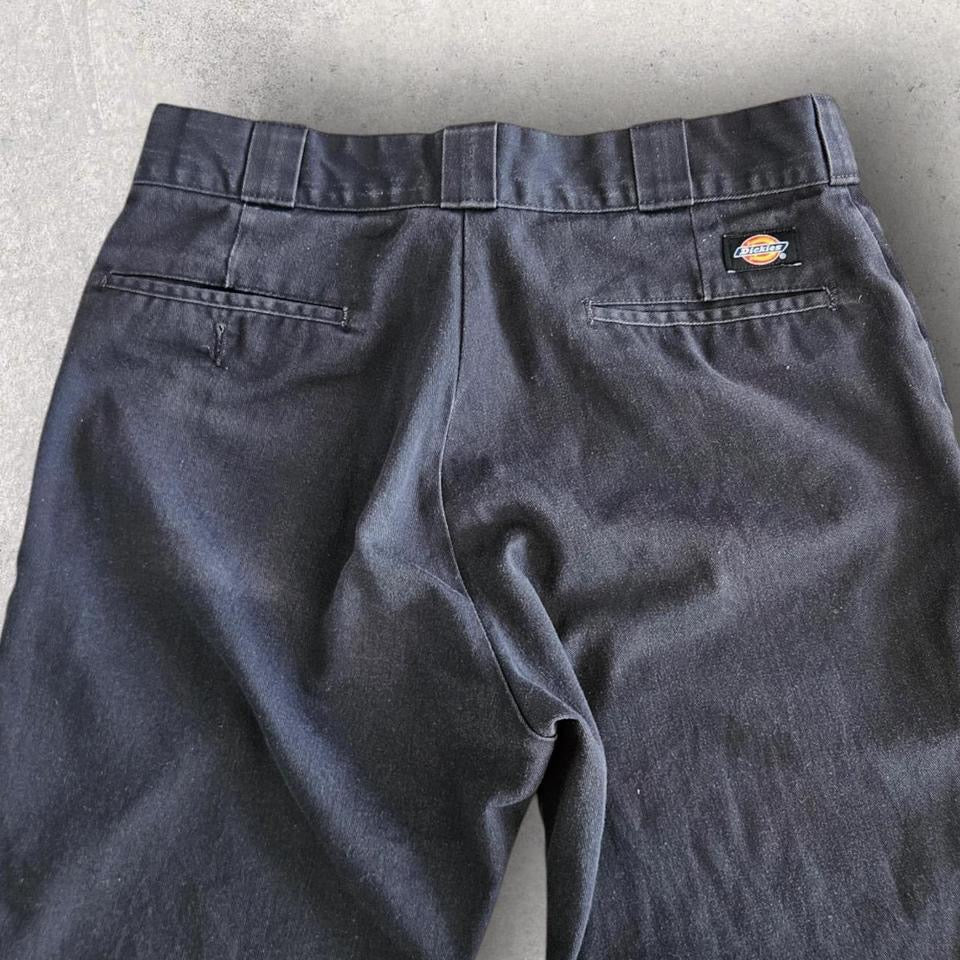 Dickies 874 black pants workwear straight fit vintage size 32x39