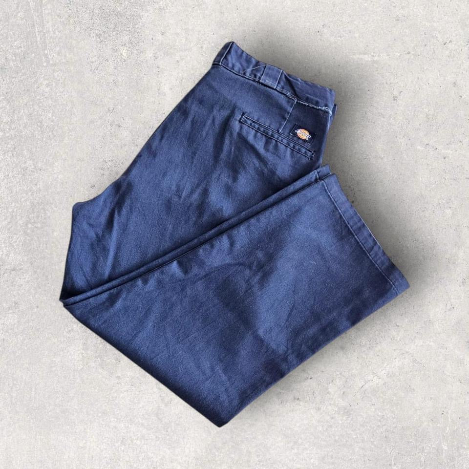 Dickies 874 navy trousers blue workwear vintage size 36x39