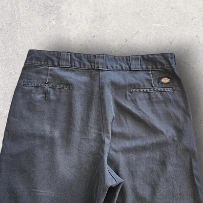 Dickies 874 black chino trousers vintage workwear minimalist size 38x40