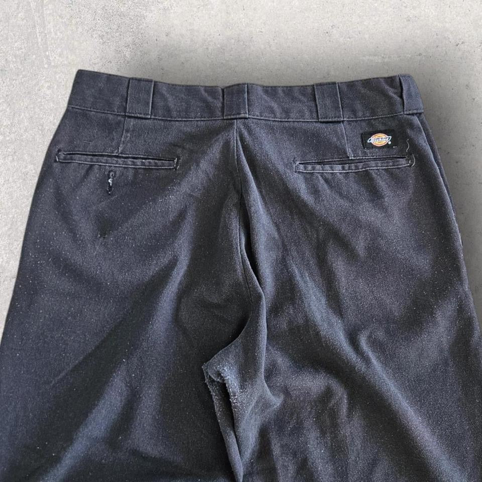 Dickies 874 black trousers vintage workwear straight leg size 33x44