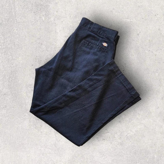 Dickies 874 Black Trousers - 38X30 מכנס שחור וינטג' מקורי של דיקיס במצב טוב – פריט יד שנייה מהאתר הכי גדול בארץ