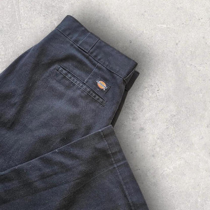 Dickies 874 Black Trousers - 38X30 מכנס שחור וינטג' מקורי של דיקיס במצב טוב – פריט יד שנייה מהאתר הכי גדול בארץ